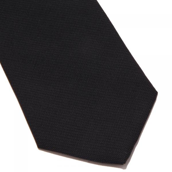 8818J cravatta uomo MESSORI black silk tie man