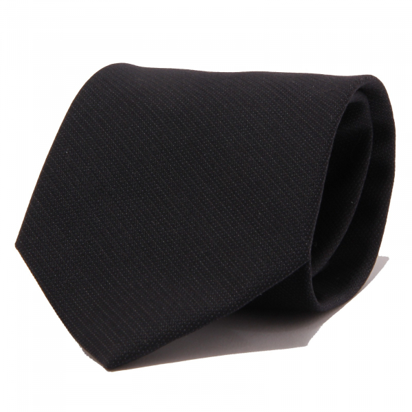 8818J cravatta uomo MESSORI black silk tie man
