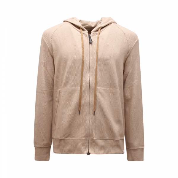 8821AV FELPA UOMO PAOLO PECORA MAN FULL-ZIP SWEATSHIRT