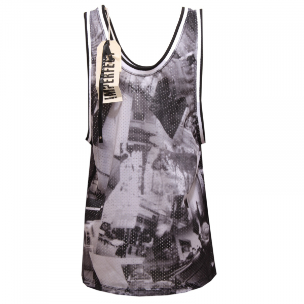 8823U canotta donna IMPERFECT traforata sleeveless t-shirt woman