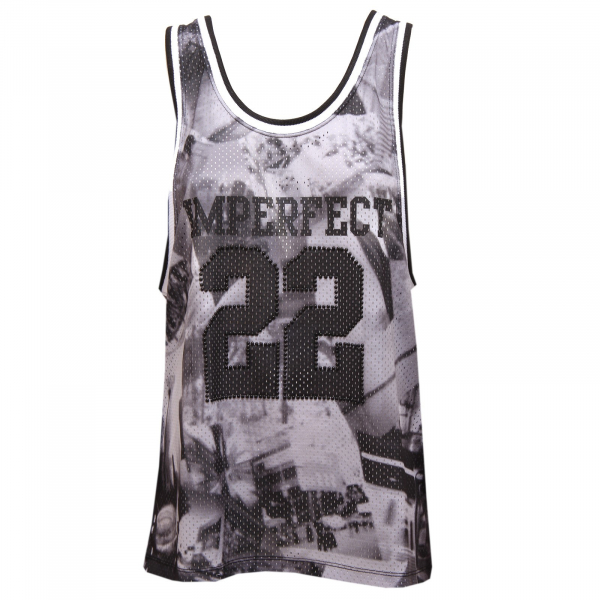 8823U canotta donna IMPERFECT traforata sleeveless t-shirt woman