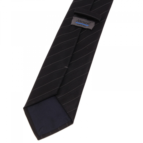 8830W cravatta uomo MESSORI silk black tie men
