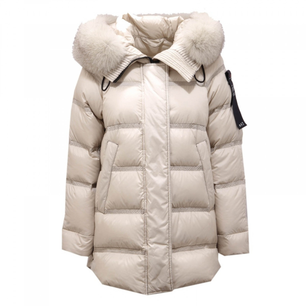 8837AH giubbotto donna PEUTERY TAKAN woman down padded jacket beige