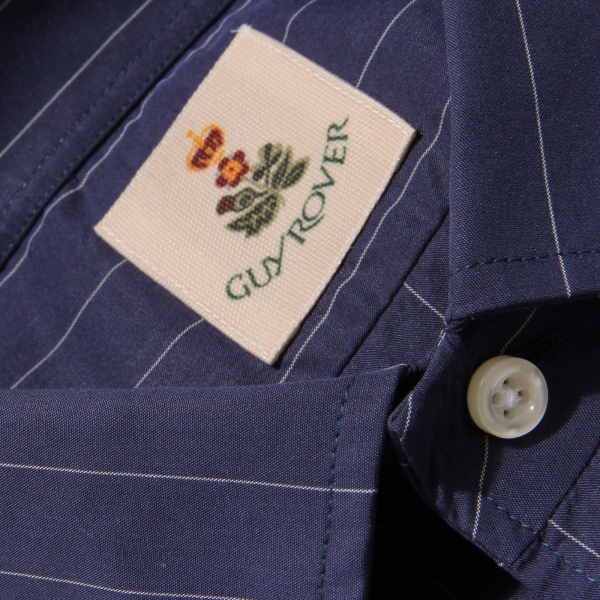 8844AB camicia uomo GUY ROVER blue/white stripes gessato shirt men