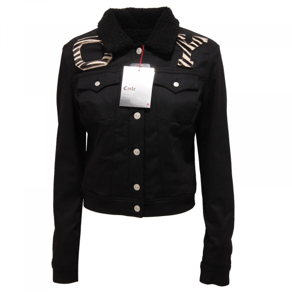 8852Q giubbotto CYCLE nero giacca donna jacket woman
