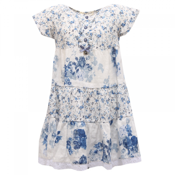 8857R vestito bimba TWIN-SET SIMONA BARBIERI abito lino dress kid