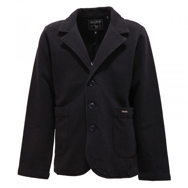 8862T giacca bimbo blazer WOOLRICH cotone blue jacket cotton kid boy
