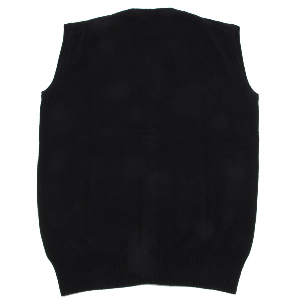 8866M gilet uomo TONELLO lana nero smanicato sleeveless sweater men