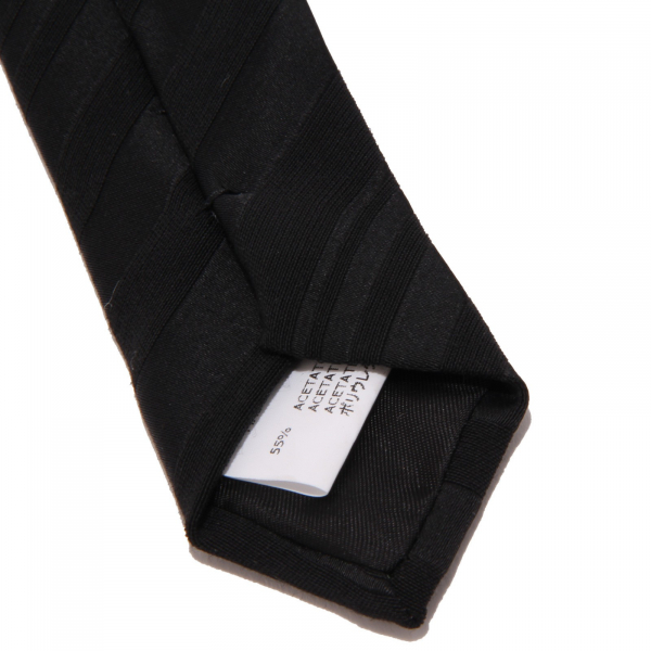 8872J cravatta uomo MESSORI black stripes acetate/wool tie man
