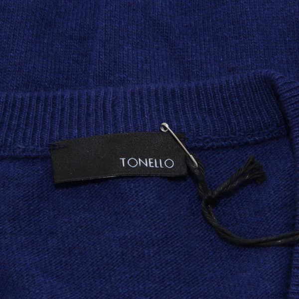 8873M gilet uomo TONELLO blu lana smanicato sleeveless sweater men