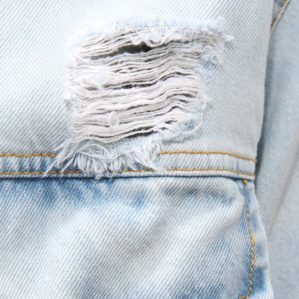 8883AU  GIUBBOTTO DONNA HAVE ONE WOMAN DENIM DISTRESSED JACKET