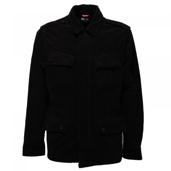 8892AB giacca camicia uomo BAGUTTA velvet black shacket men