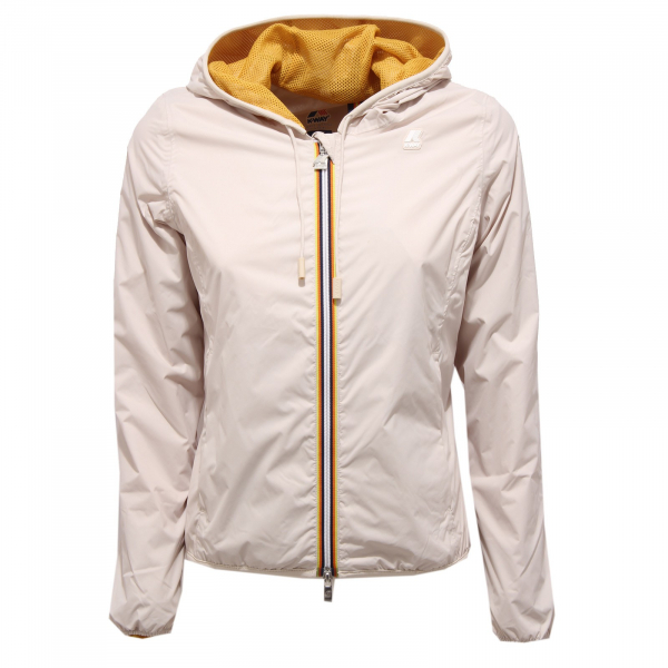 giubbotto donna K-WAY LILY MESH  beige windproof jacket woman