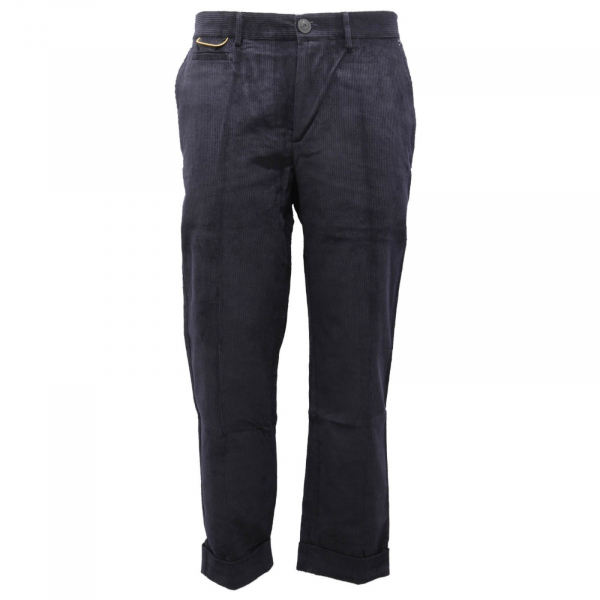 8898AG pantalone uomo PREMIUM MOOD DENIM SUPERIOR blue corduroy trouser man