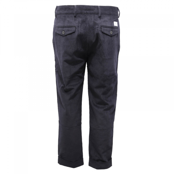 8898AG pantalone uomo PREMIUM MOOD DENIM SUPERIOR blue corduroy trouser man