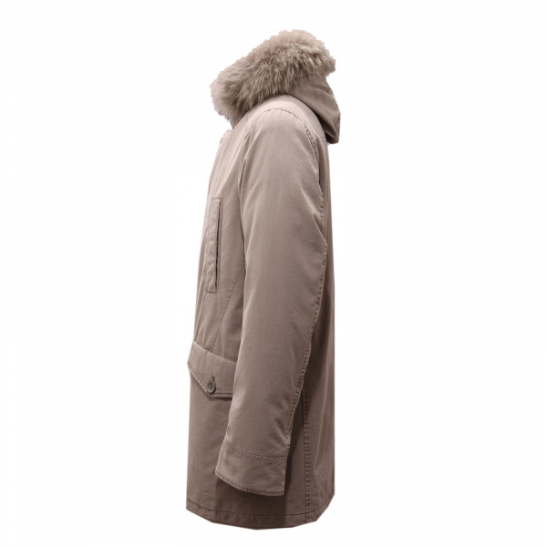 8927AC giubbotto uomo HERNO dove grey down padded parka jacket men