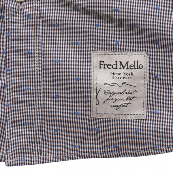 8938AS camicia uomo FREDMELLO GARMENT DYED man shirt