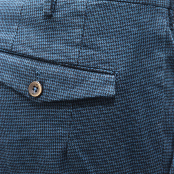 8940AG pantalone uomo PT SUPERSLIM FIT blue/black pied de poule trouser man