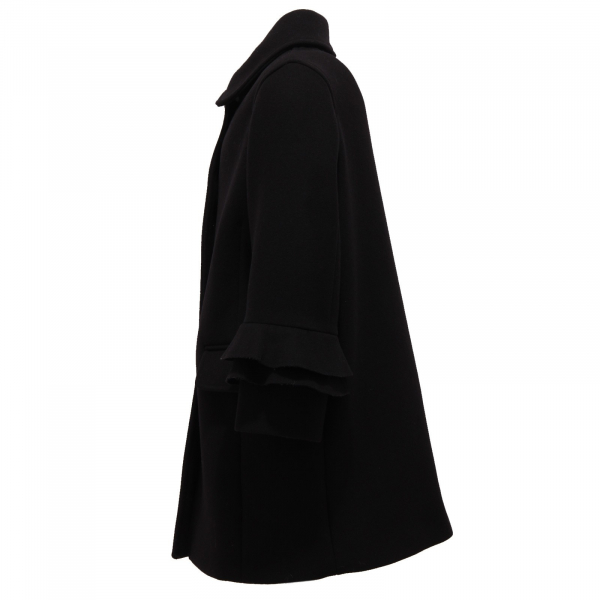 8951Y cappotto bimba girl SIMONETTA black wool/cashmere coat jacket