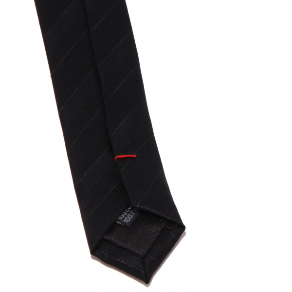 8957W cravatta uomo MESSORI wool black tie men