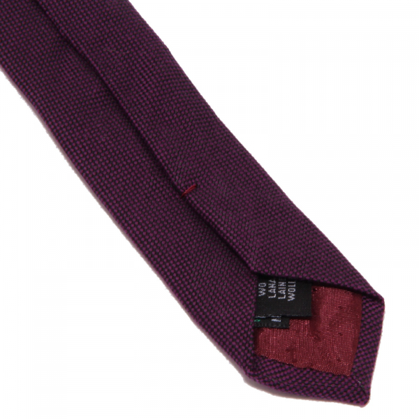 8972W cravatta uomo NO BRAND wool violet tie men