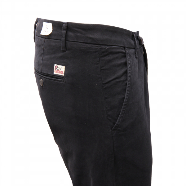 8977AQ pantalone uomo ROY ROGER'S man trousers dark blue
