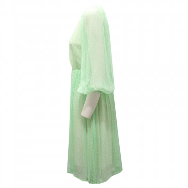8996AH vestito donna PAPERLACE woman voile dress green