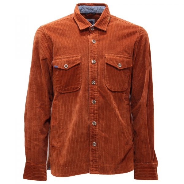 9003AI camicia velluto a costine uomo BOB BUZZY man corduroy shirt rust
