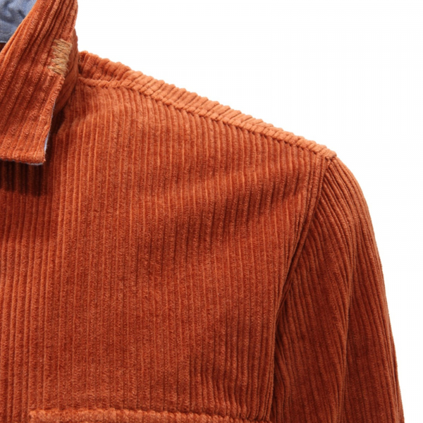 9003AI camicia velluto a costine uomo BOB BUZZY man corduroy shirt rust 