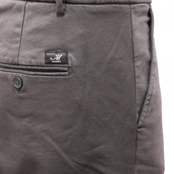 9023AG pantalone uomo MASON'S stretch dark grey trouser man