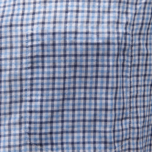 9047AI camicia uomo DONDUP CADET man cotton check shirt light blue/blue 