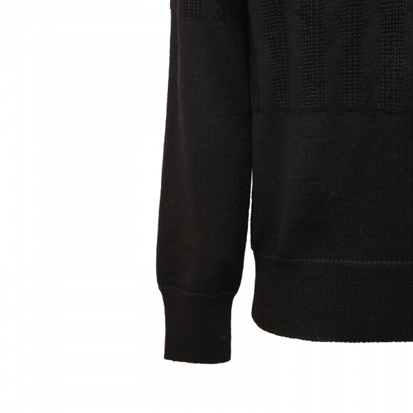 9065AV MAGLIONE UOMO PAOLO PECORA MAN WOOL SWEATER BLACK
