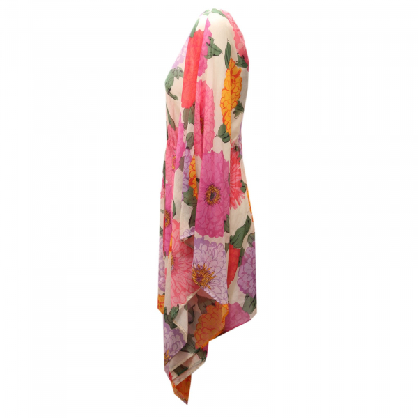 9070AE abito donna TWIN-SET multicolor cotton/silk dress woman