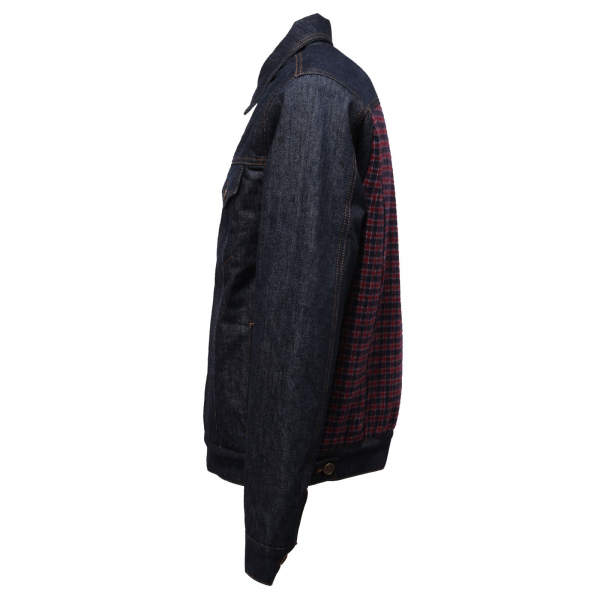 9084AB giubbotto uomo GARRY'S EARTH imbottito jacket denim/wool men