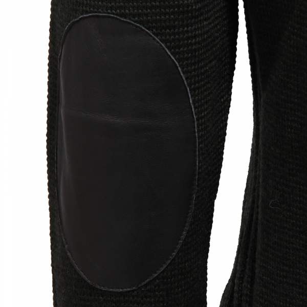 9140Z cardigan uomo MESSAGERIE wool DARK GREEN full zip sweater man