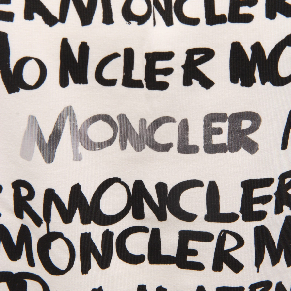 9147AA maglia bimba GIRL MONCLER white forata perforated bottom t-shirt