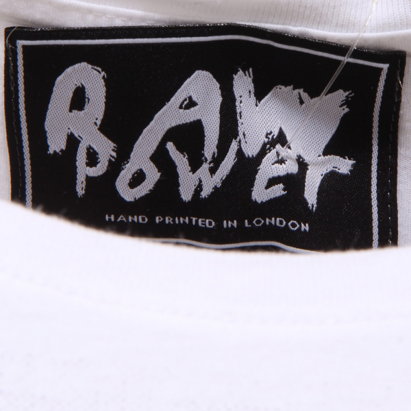9167S maglia uomo RAW POWER SLATER bianco vintage effect t-shirt men