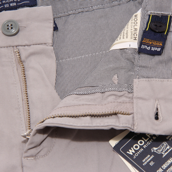 9174T pantalone bimbo WOOLRICH cotone grigio grey cotton trouser boy
