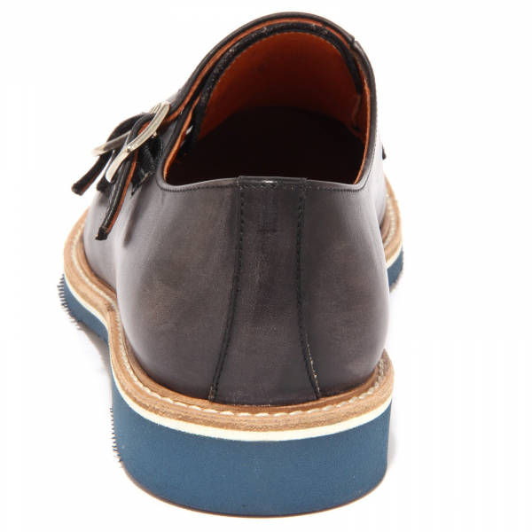 9184P scarpa uomo CARACCIOLO 1971 RUST WASHED grigio shoe men