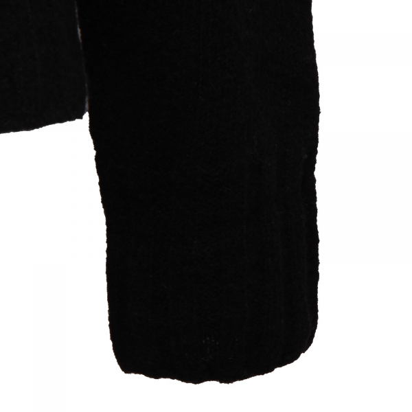9186Z maglione uomo MESSAGERIE BLACK mix wool v-neck sweater man