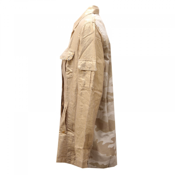9188AE giacca camicia donna MASON'S FORTE DEI MARMI gold linen jacket woman