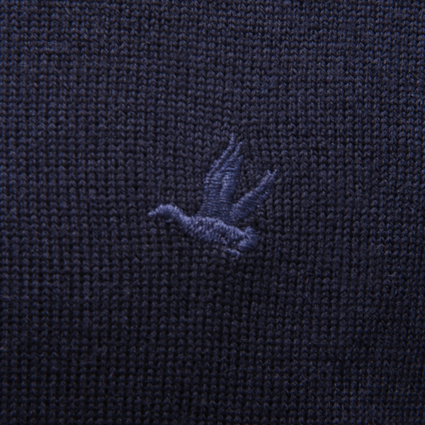 9192AV MAGLIONE UOMO BROOKSFIELD MAN V-NECK WOOL SWEATER BLUE