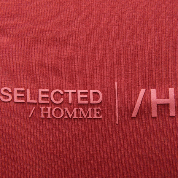 9221AR maglia uomo SELECTED HOMME man t-shirt bordeaux