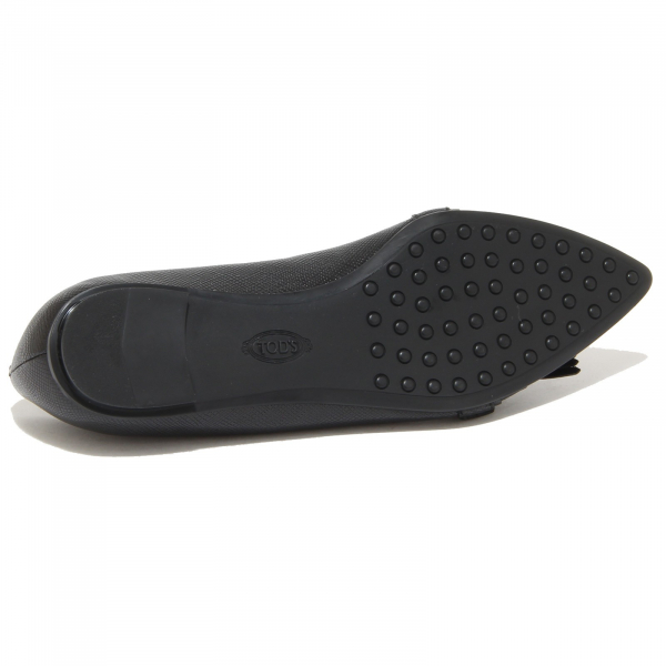9227N ballerina TOD'S FRANGE ANELLI nero ballerine donna shoes women