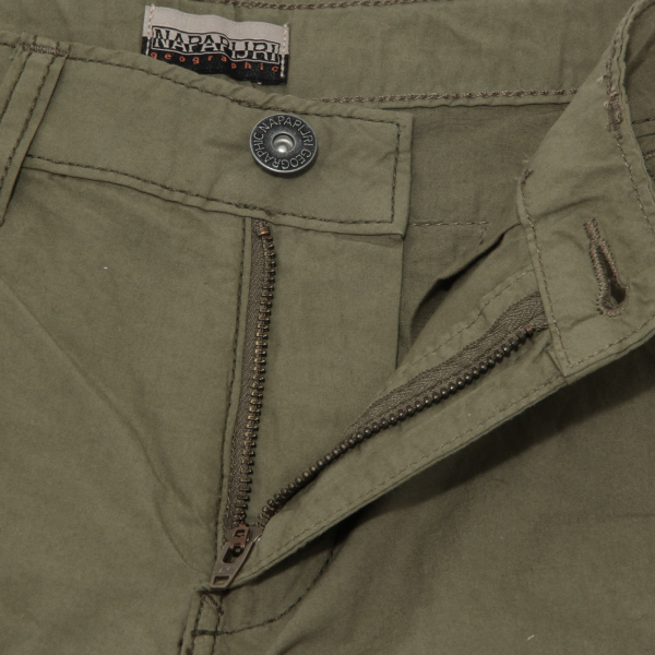 9247AA bermuda bimbo BOY NAPAPIJRI pantalone corto cotton GREEN short