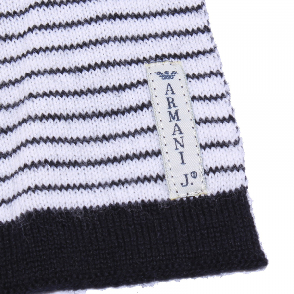 9258X sciarpa uomo ARMANI JEANS blue/white wool scarf men