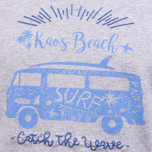 9259K maglia uomo SUMMER ENJOY KAOS grey melange t-shirt man