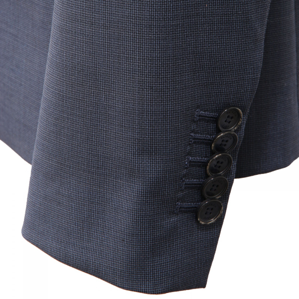 9286AF giacca uomo PATRIZIA PEPE blue textured wool blend jacket man