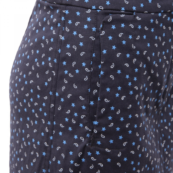 9346AF gonna donna MARELLA SPORT blue micro pattern skirt women