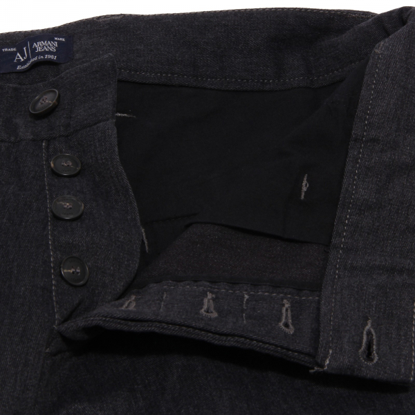 9386Y pantalone uomo ARMANI JEANS dark grey/black trouser cotton man